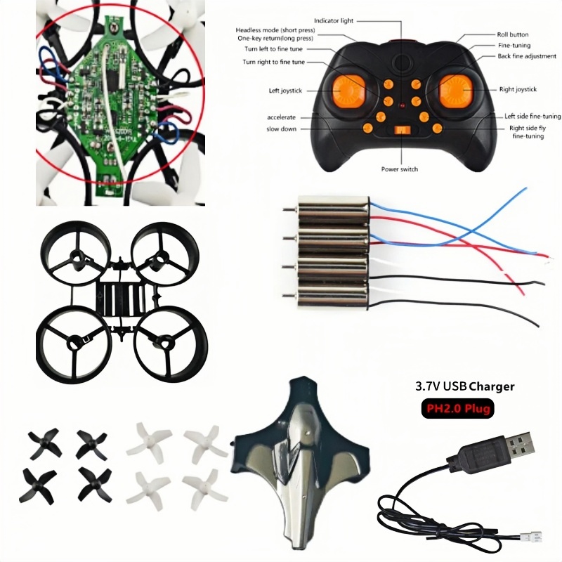 Fpv Drone Charger - 完全DIYドローンキット 2.4G 6軸ジャイロ ヘッドレス 3Dロール Eachine