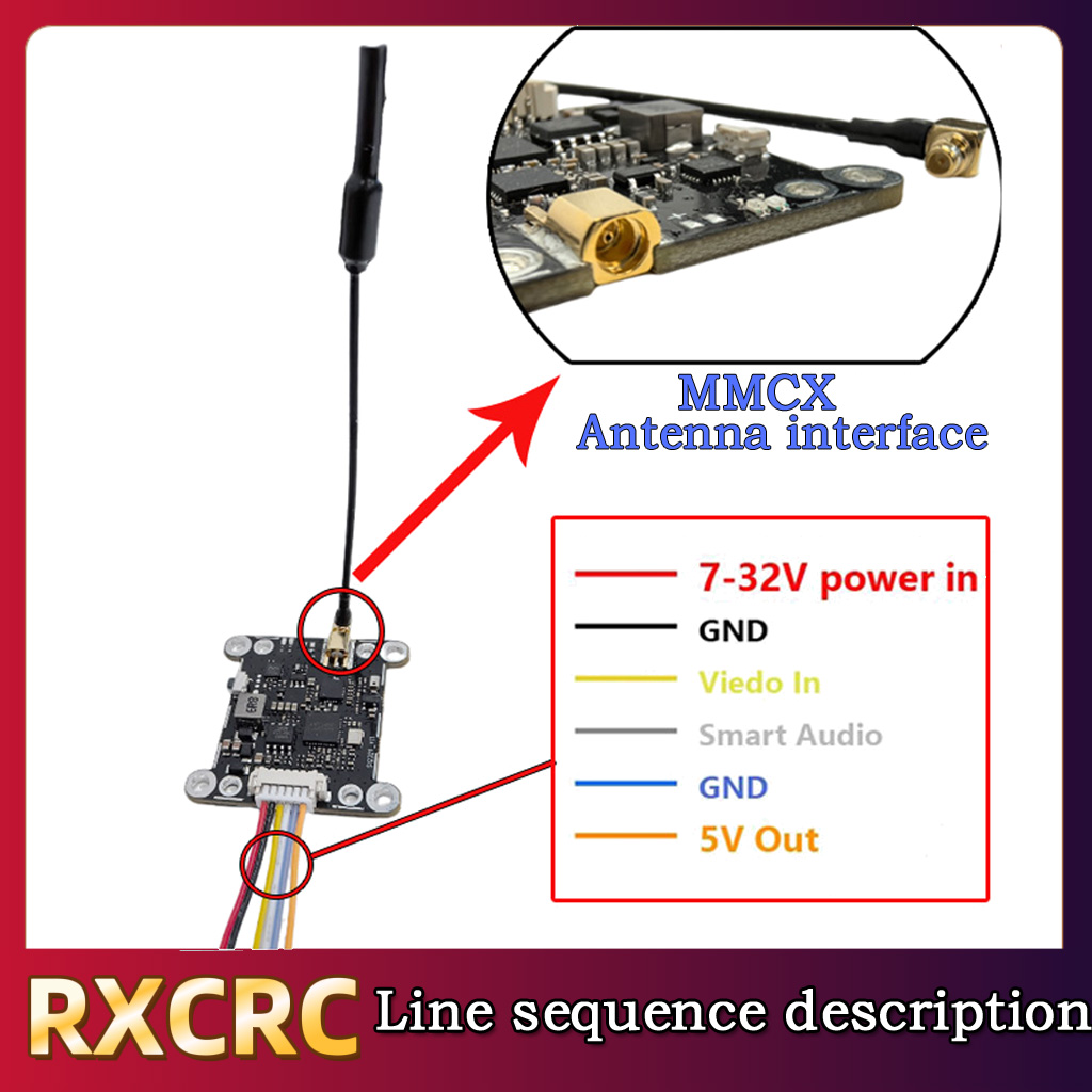 RXCRC 5.8G モジュール 48CH 1.6W VTX - Fpv Drone Frame のレビューと価格