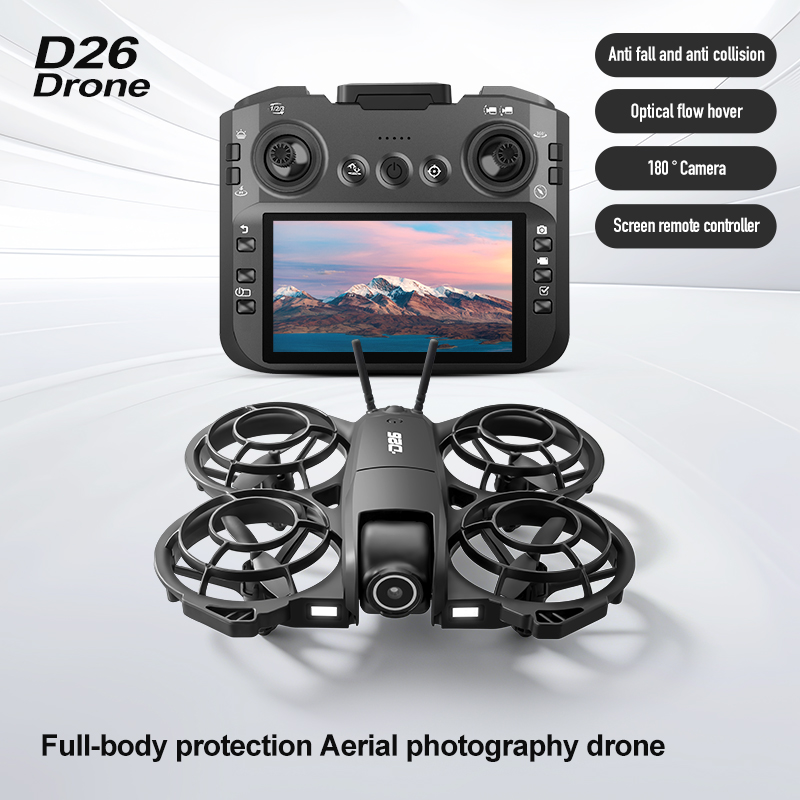 D26 ドローン 4K 空撮HD 180 °   カメラ付き - Fpv Drone Charger のレビューと価格