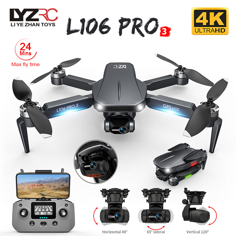 ドローンL106pro 3,4K 5g,wifi,fpv,折 - Fpv Drone Charger のレビューと価格