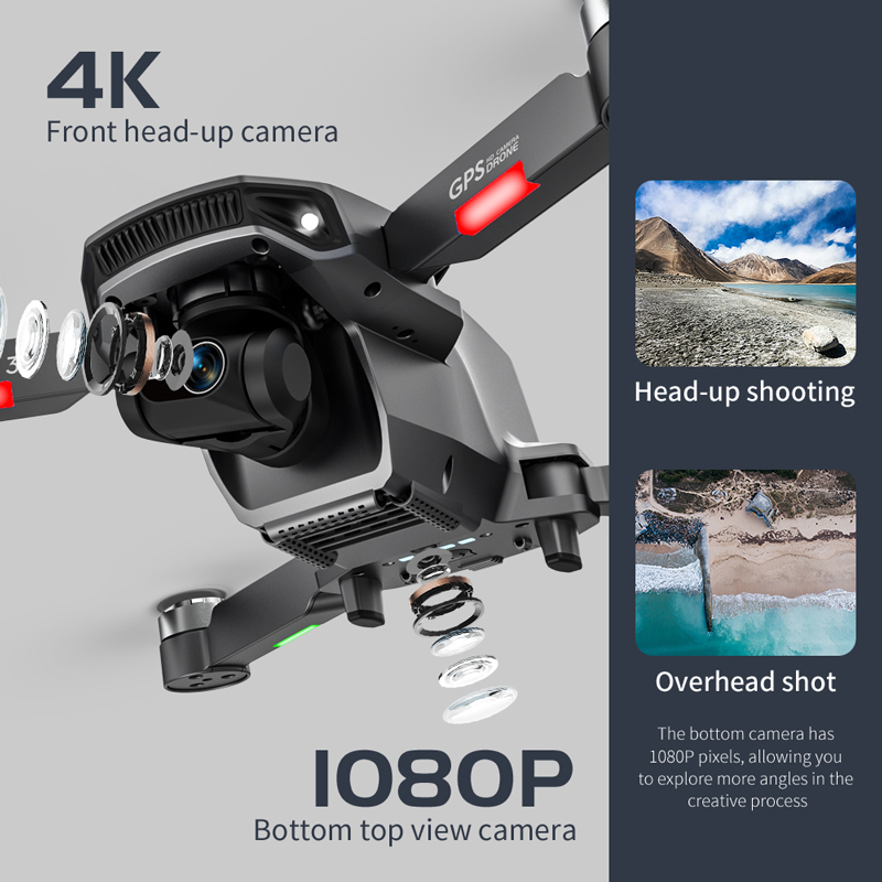 ドローンL106pro 3,4K 5g,wifi,fpv,折 - Fpv Drone Charger のレビューと価格
